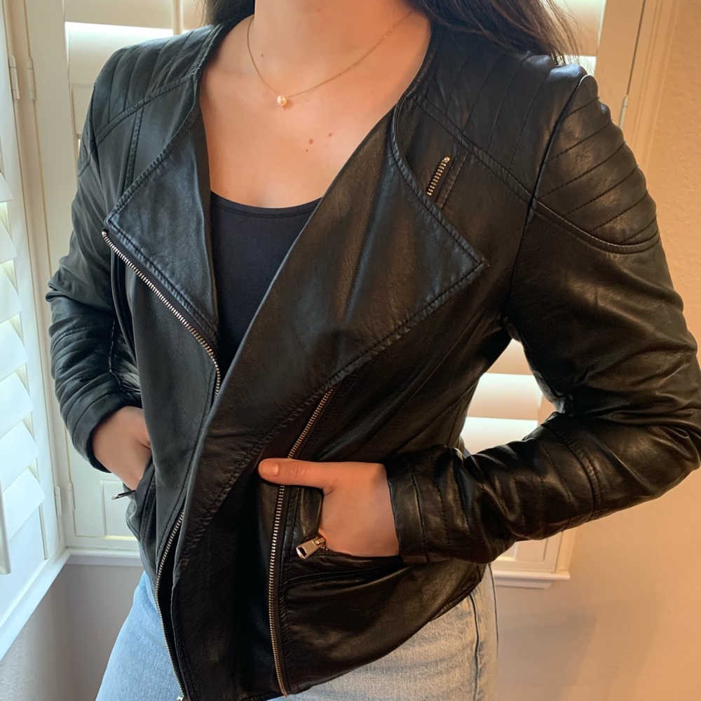 Apt 9 faux leather moto jacket